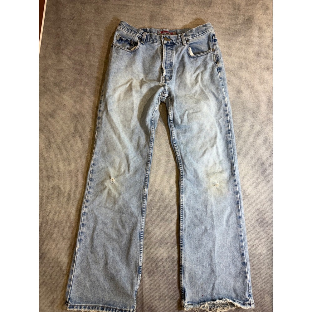 Vintage Silver Jeans Co Mens 33x32 Light Distressed Straight Leg Denim Canada